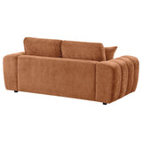 Burnett Chenille Upholstered Wide Arm Loveseat Burnt Orange | Orange | Burnt Orange | 504952