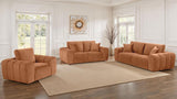 Burnett Chenille Upholstered Wide Arm Loveseat Burnt Orange | Orange | Burnt Orange | 504952