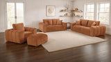 Burnett Chenille Upholstered Wide Arm Loveseat Burnt Orange | Orange | Burnt Orange | 504952