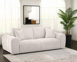 Burnett Chenille Upholstered Wide Arm Sofa Ivory | Ivory | 504955
