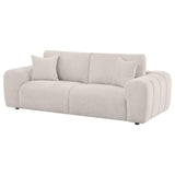 Burnett Chenille Upholstered Wide Arm Sofa Ivory | Ivory | 504955