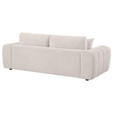 Burnett Chenille Upholstered Wide Arm Sofa Ivory | Ivory | 504955