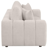 Burnett Chenille Upholstered Wide Arm Sofa Ivory | Ivory | 504955