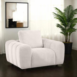 Burnett Chenille Upholstered Accent Chair Ivory | Ivory | 504957