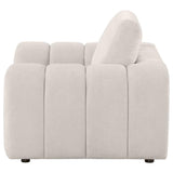 Burnett Chenille Upholstered Accent Chair Ivory | Ivory | 504957