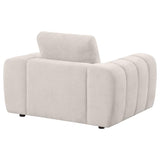 Burnett Chenille Upholstered Accent Chair Ivory | Ivory | 504957