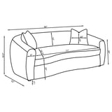 Isabella Fabric Upholstered Sofa Sand | Beige | Sand | 504971