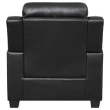 Finley 3-piece Upholstered Padded Arm Tufted Sofa Set Black | Black | 506551-S3