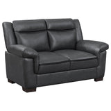 Arabella Upholstered Padded Arm Loveseat Grey | King | Grey | 506592