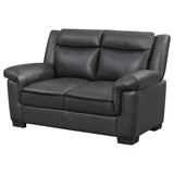 Arabella Upholstered Padded Arm Loveseat Grey | King | Grey | 506592