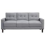 Bowen Upholstered Track Arm Tufted Sofa Grey | Full | Grey | 506781