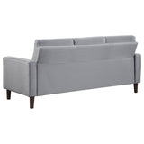 Bowen Upholstered Track Arm Tufted Sofa Grey | Full | Grey | 506781