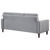 Bowen Upholstered Track Arm Tufted Sofa Grey | Full | Grey | 506781