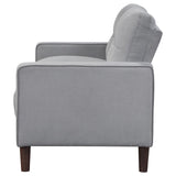 Bowen Upholstered Track Arm Tufted Loveseat Grey | Grey | 506782