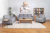 Bowen Upholstered Track Arm Tufted Loveseat Grey | Grey | 506782