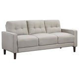 Bowen 2-piece Upholstered Track Arm Tufted Sofa Set Beige | Beige | 506785-S2