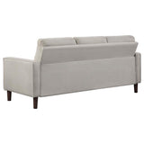 Bowen 2-piece Upholstered Track Arm Tufted Sofa Set Beige | Beige | 506785-S2