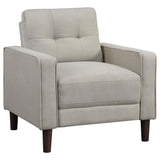 Bowen 3-piece Upholstered Track Arm Tufted Sofa Set Beige | Beige | 506785-S3