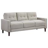Bowen Upholstered Track Arm Tufted Sofa Beige | Full | Beige | 506785