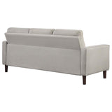 Bowen Upholstered Track Arm Tufted Sofa Beige | Full | Beige | 506785