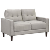 Bowen Upholstered Track Arm Tufted Loveseat Beige | Beige | 506786