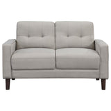 Bowen Upholstered Track Arm Tufted Loveseat Beige | Beige | 506786