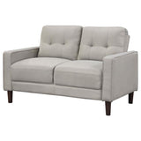 Bowen Upholstered Track Arm Tufted Loveseat Beige | Beige | 506786