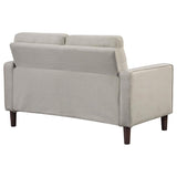 Bowen Upholstered Track Arm Tufted Loveseat Beige | Beige | 506786