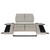 Bowen Upholstered Track Arm Tufted Loveseat Beige | Beige | 506786