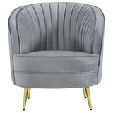 Sophia 3-piece Upholstered Channel Tufted Sofa Set Grey | 3-piece | 506864-S3