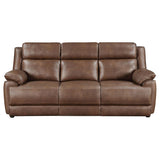 Ellington Upholstered Padded Arm Sofa Dark Brown | Full | Brown | Dark Brown | 508281