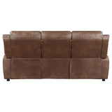 Ellington Upholstered Padded Arm Sofa Dark Brown | Full | Brown | Dark Brown | 508281
