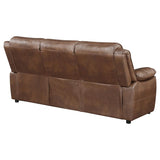 Ellington Upholstered Padded Arm Sofa Dark Brown | Full | Brown | Dark Brown | 508281