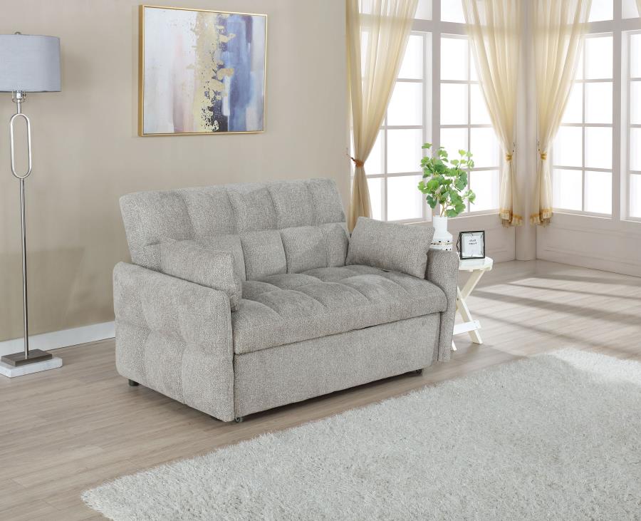 Cotswold Upholstered Convertible Sleeper Sofa Bed Light Grey | King | Grey | Light Grey | 508307