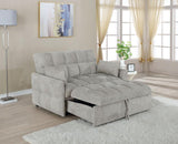 Cotswold Upholstered Convertible Sleeper Sofa Bed Light Grey | King | Grey | Light Grey | 508307