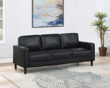 Ruth Upholstered Track Arm Sofa Black | King | Black | 508361