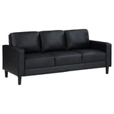 Ruth Upholstered Track Arm Sofa Black | King | Black | 508361