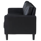 Ruth Upholstered Track Arm Sofa Black | King | Black | 508361