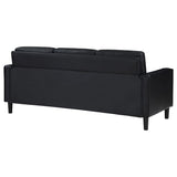 Ruth Upholstered Track Arm Sofa Black | King | Black | 508361