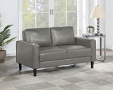 Ruth Upholstered Track Arm Loveseat Grey | King | Grey | 508366