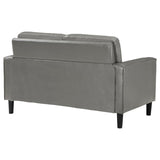 Ruth Upholstered Track Arm Loveseat Grey | King | Grey | 508366