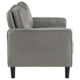 Ruth Upholstered Track Arm Loveseat Grey | King | Grey | 508366
