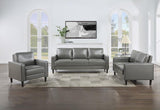 Ruth Upholstered Track Arm Loveseat Grey | King | Grey | 508366