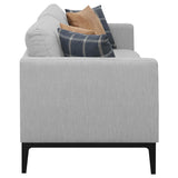 Apperson 2-piece Upholstered Track Arm Sofa Set Light Grey | Grey | Light Grey | 508681-S2
