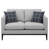 Apperson 3-piece Upholstered Track Arm Sofa Set Light Grey | Grey | Light Grey | 508681-S3