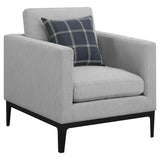 Apperson 3-piece Upholstered Track Arm Sofa Set Light Grey | Grey | Light Grey | 508681-S3