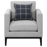 Apperson 3-piece Upholstered Track Arm Sofa Set Light Grey | Grey | Light Grey | 508681-S3