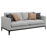 Apperson Upholstered Track Arm Sofa Light Grey | Grey | Light Grey | 508681