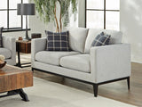 Apperson Upholstered Track Arm Loveseat Light Grey | Grey | Light Grey | 508682