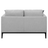 Apperson Upholstered Track Arm Loveseat Light Grey | Grey | Light Grey | 508682